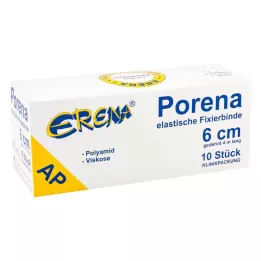 PORENA Elastiline marliriidest side 6 cm valge ilma tšellita, 10 tk