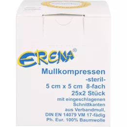 ERENA Sidekompress, 5x5 cm, steriilne, 8x25X2 tk