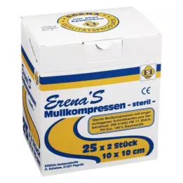 ERENA Sidekompress 10x10 cm steriilne 8x, 25X2 tk