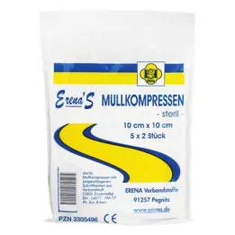 ERENA Sidekompress 10x10 cm steriilne 8x5, 5X2 tk