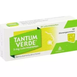 TANTUM VERDE 3 mg pastill sidruni maitsega, 20 tk