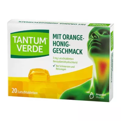 TANTUM VERDE 3 mg pastill apelsini-mesi maitsega, 20 tk