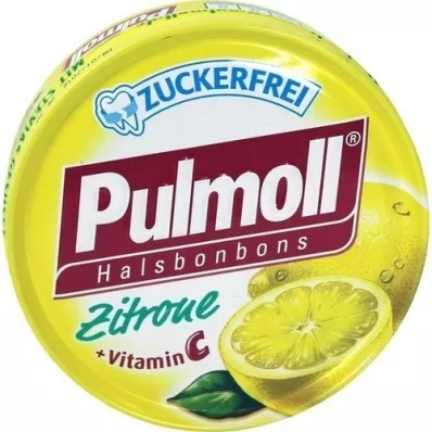 PULMOLL Sidruni suhkruvabad maiustused, 50 g