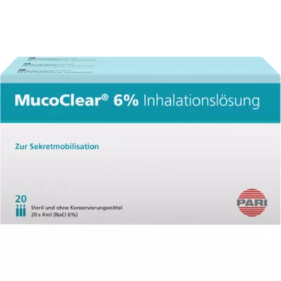 MUCOCLEAR 6% NaCl inhalatsioonilahus, 60X4 ml