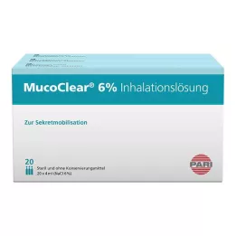 MUCOCLEAR 6% NaCl inhalatsioonilahus, 60X4 ml