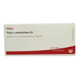 THUJA E SUMMITATIBUS D 3 ampulli, 10X1 ml