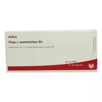 Thuja E Summitatibus D3 ampullid (10x1 ml) Thuja E Summitatibus D3 ampullid (10x1 ml)