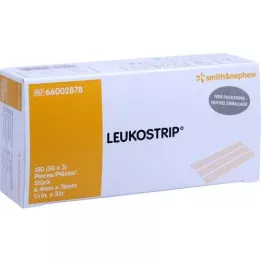 LEUKOSTRIP Õmblusriba 6,4x76 mm karp, 50X3 tk