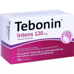TEBONIN intensiivsed 120 mg õhukese polümeerikattega tabletid, 200 tk