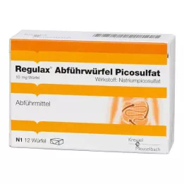 REGULAX Pikosulfaat lahtistamiskuubikud, 12 tk