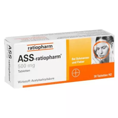 ASS-ratiopharm 500 mg tabletid, 30 tk