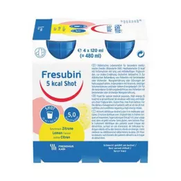 FRESUBIN 5 kcal SHOT Sidrunilahus, 4X120 ml