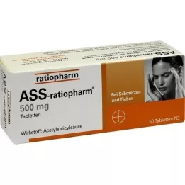 ASS-ratiopharm 500 mg tabletid, 50 tk