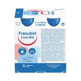 FRESUBIN 5 kcal SHOT Neutraalne lahus, 4X120 ml