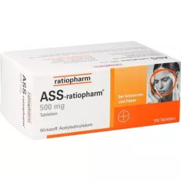 ASS-ratiopharm 500 mg tabletid, 100 tk