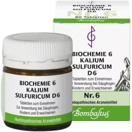 BIOCHEMIE 6 Kalium sulphuricum D 6 tabletti, 80 tk