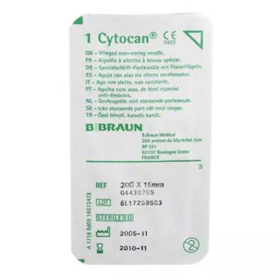 CYTOCAN Portkanüül 20 G 15 mm, 1 tk