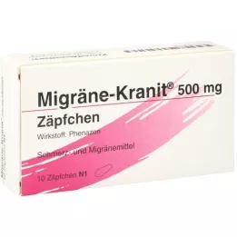MIGRÄNE KRANIT 500 mg suposiit, 10 tk
