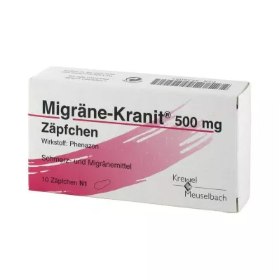 MIGRÄNE KRANIT 500 mg suposiit, 10 tk MIGRÄNE KRANIT 500 mg suposiit, 10 tk