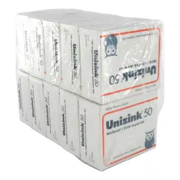 UNIZINK 50 enteroidiga kaetud tabletti, 10X100 tk