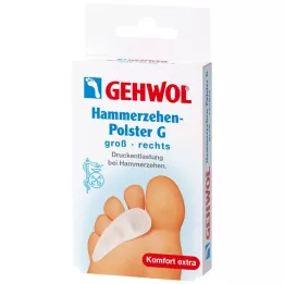 GEHWOL Polümeer-geel-vasarapadi G paremale, 1 tk