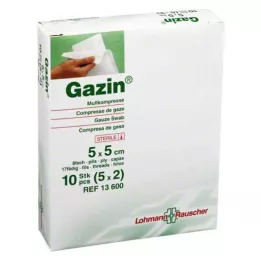 GAZIN Sidumismaterjal komp.5x5 cm steriilne 8x, 5X2 tk