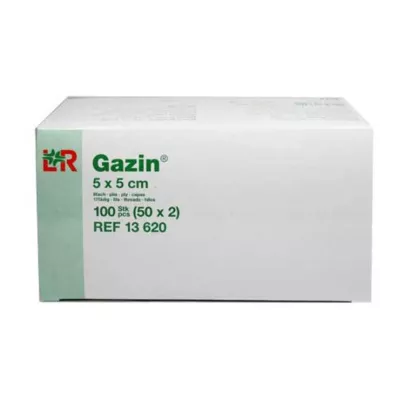 GAZIN Sidumismaterjal komp.5x5 cm steriilne 8x, 50X2 tk GAZIN Sidumismaterjal komp.5x5 cm steriilne 8x, 50X2 tk