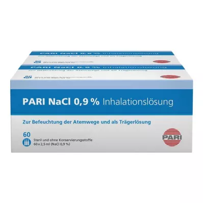 PARI NaCl inhalatsioonilahuse ampullid, 120X2,5 ml