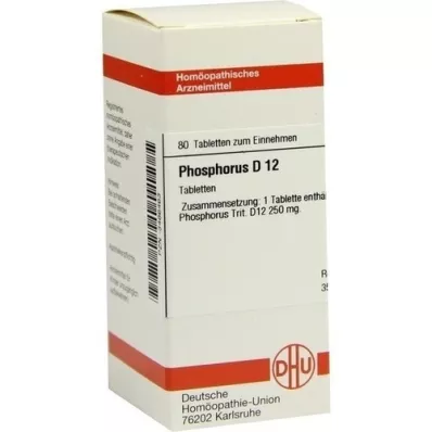 PHOSPHORUS D 12 tabletti, 80 tk