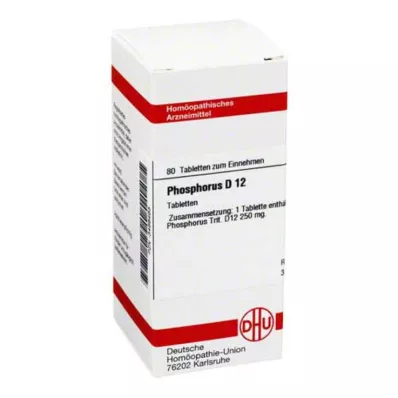 PHOSPHORUS D 12 tabletti, 80 tk