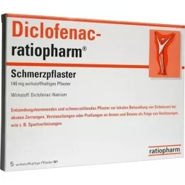 DICLOFENAC-ratiopharm valuplaaster, 5 tk