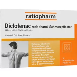 DICLOFENAC-ratiopharm valuplaaster, 10 tk