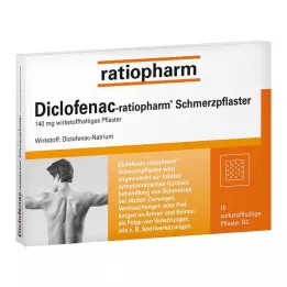 DICLOFENAC-ratiopharm valuplaaster, 10 tk