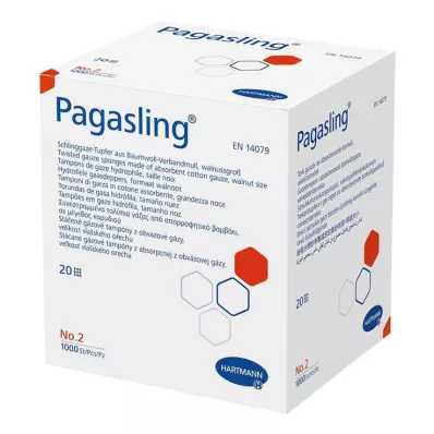 PAGASLING Salvrätikutampoonid mittesteriilsed suurus 2 pähkel, 1000 tk