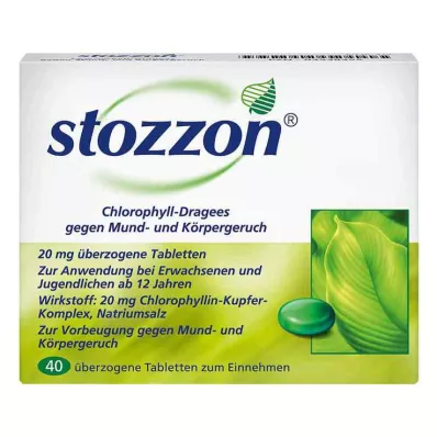 STOZZON Klorofülliga kaetud tabletid, 40 tk