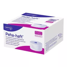 PEHA-HAFT Fikseerimisside lateksivaba 2,5 cmx4 m, 8 tk