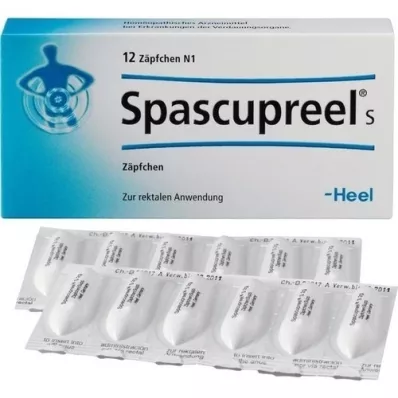 SPASCUPREEL S Suppositoriumid, 12 tk