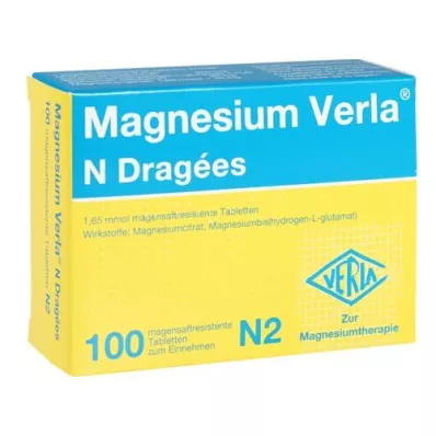 MAGNESIUM VERLA N kaetud tabletid, 100 tk