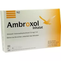 AMBROXOL Inhalatsioonilahus nebulisaatorile, 50X2 ml