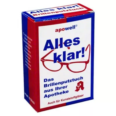 BRILLENPUTZTÜCHER All Clear, 10 tk
