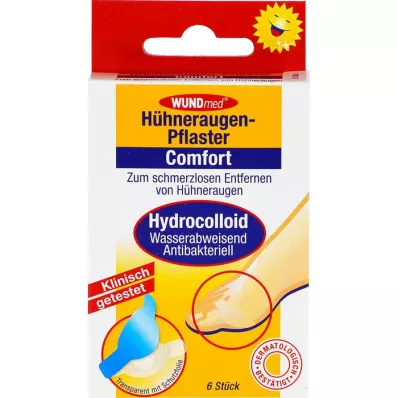 HÜHNERAUGENPFLASTER Comfort hüdrokolloid, 6 tk
