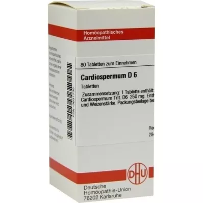 CARDIOSPERMUM D 6 tabletti, 80 tk