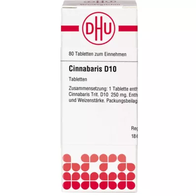 CINNABARIS D 10 tabletti, 80 tk
