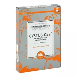 CYSTUS 052 Orgaanilised kurgupastillid mesi-apelsin, 66 tk