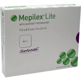 MEPILEX Lite vahukompress 7,5x8,5 cm steriilne, 5 tk