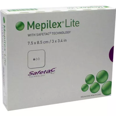 Mepilex Lite vahtplaaster 7,5x8,5cm steriilne, 5 tk