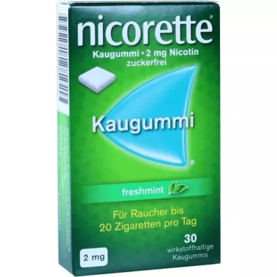 NICORETTE 2 mg värske piparmündi närimiskumm, 30 tk