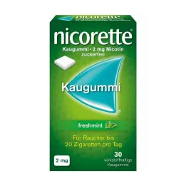 NICORETTE 2 mg värske piparmündi närimiskumm, 30 tk