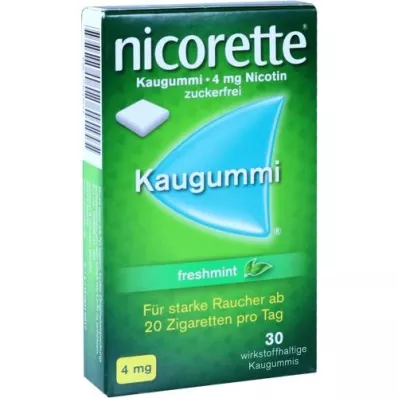 NICORETTE 4 mg värske piparmündi närimiskumm, 30 tk
