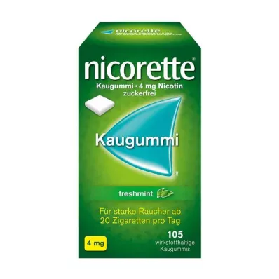 NICORETTE 4 mg värske piparmündi närimiskumm, 105 tk